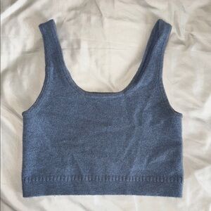 Madewell Blue Cashmere Women's Cropped Tank